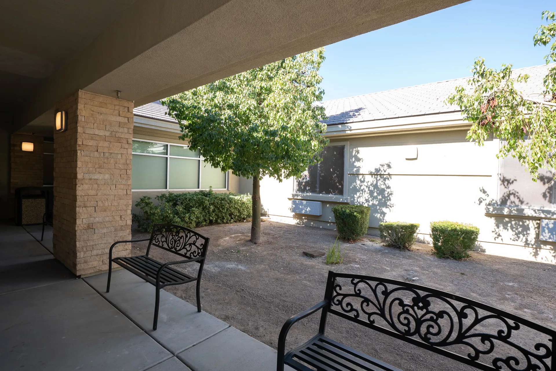 Outdoor courtyard